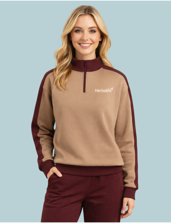 ANOUK ZIP SWEATSHIRT