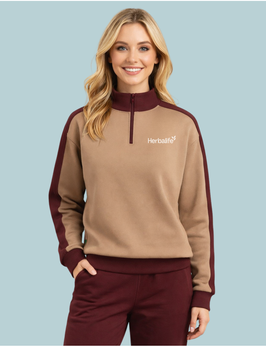 ANOUK ZIP SWEATSHIRT