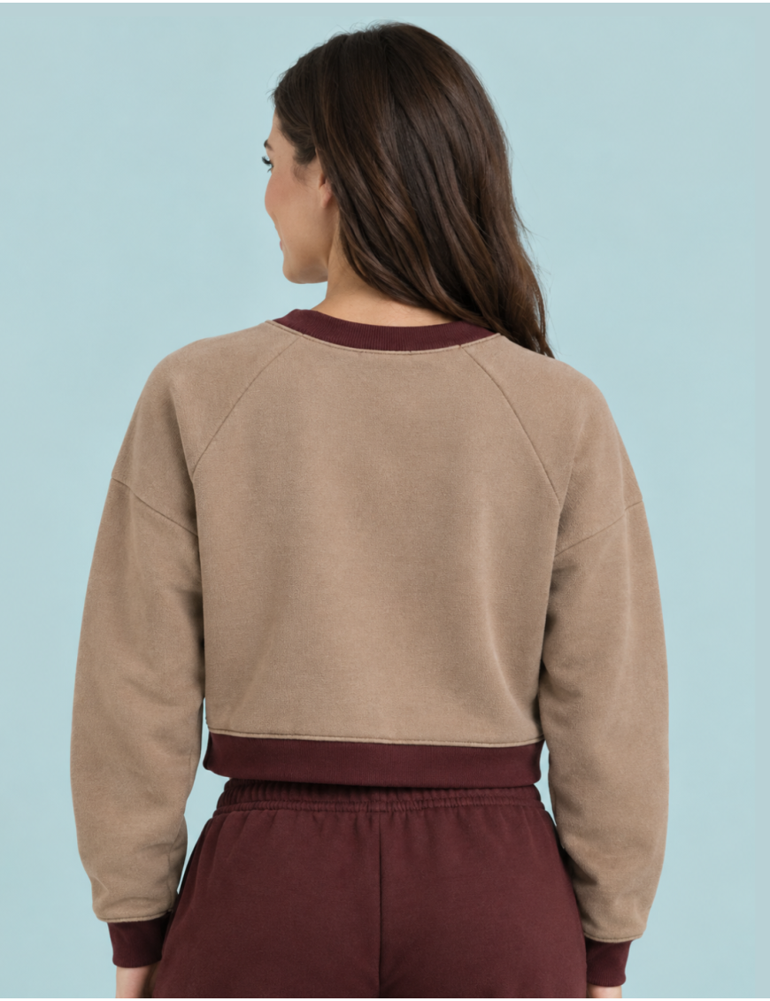 AMBRE SWEAT CROP TOP